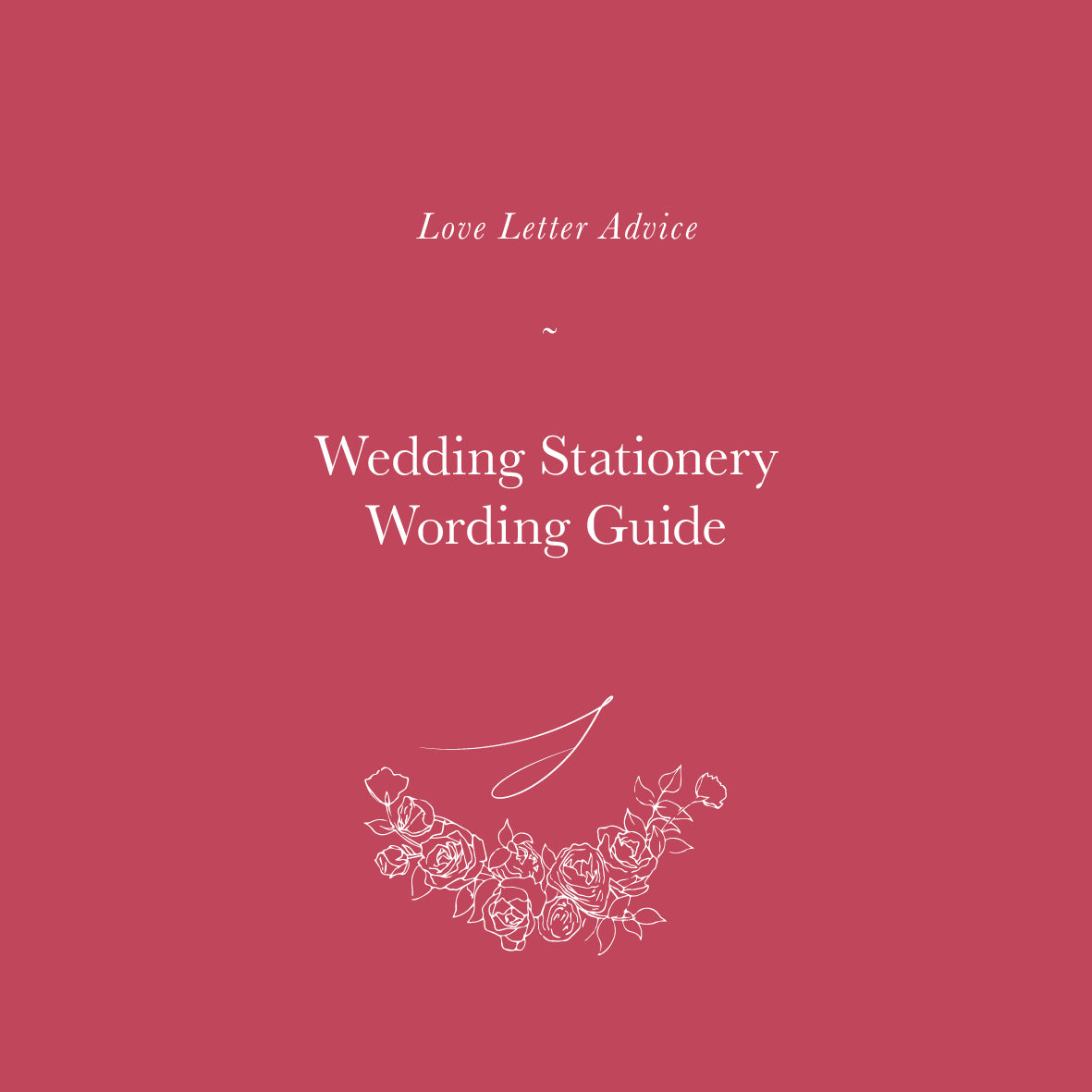 Wedding Stationery Wording Guide