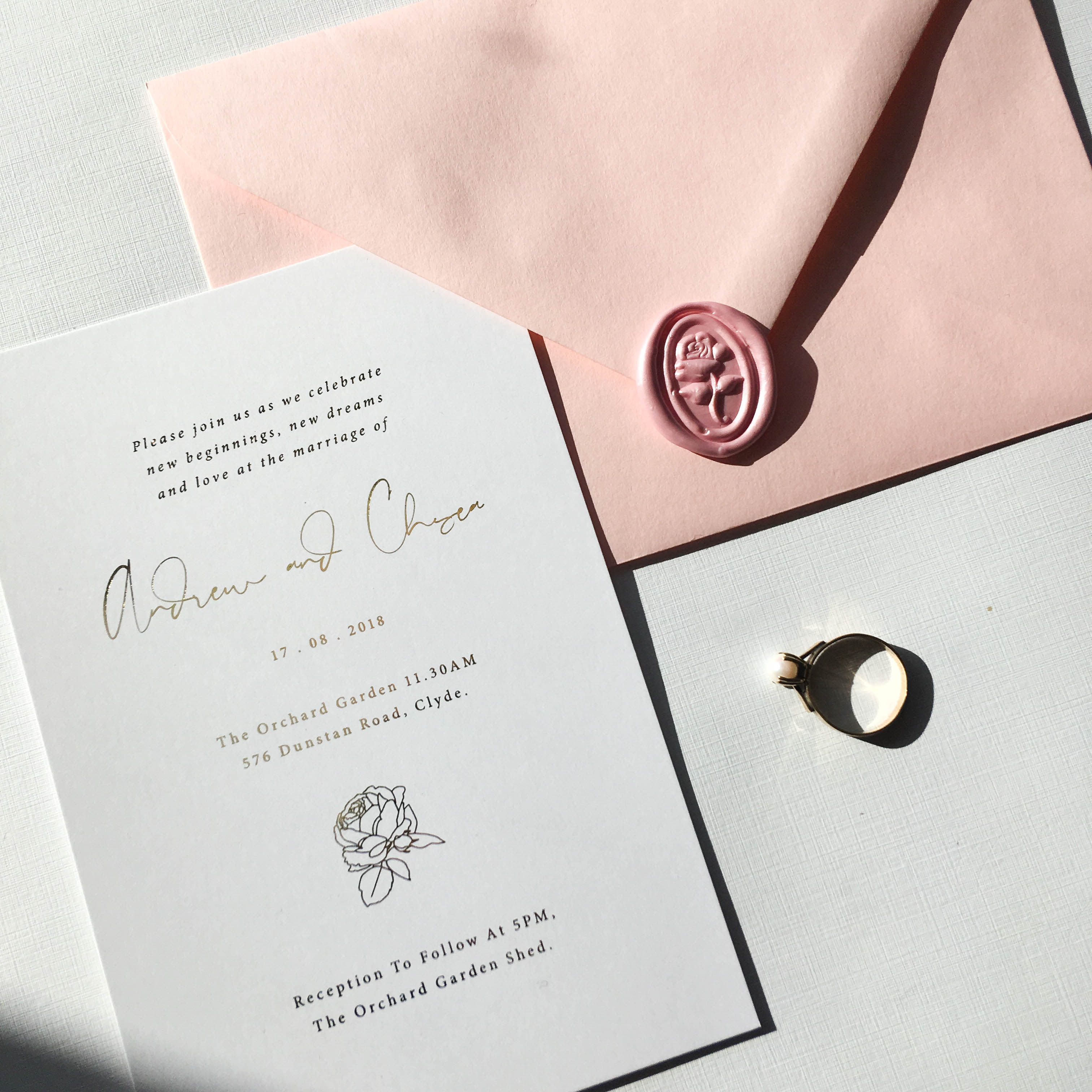 Darling Invitation + Details Card Package